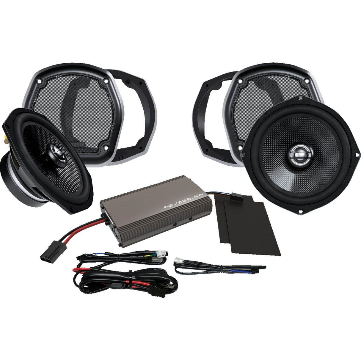 Hogtunes Speaker And Amplifier Kit 225 W Lower Fairing - 702-XL AMP KIT For Harley Touring 1999-2013