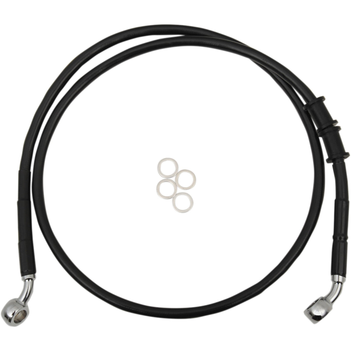 DRAG SPECIALTIES Brake Line Front - Black