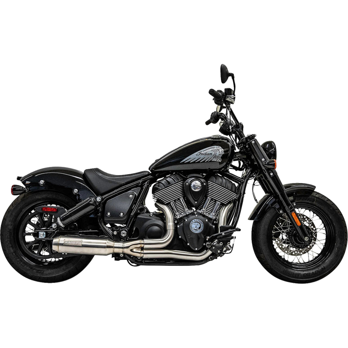 Bassani Xhaust 2-Into-1 Exhaust System - 8H12SS For Indian 2022-2025
