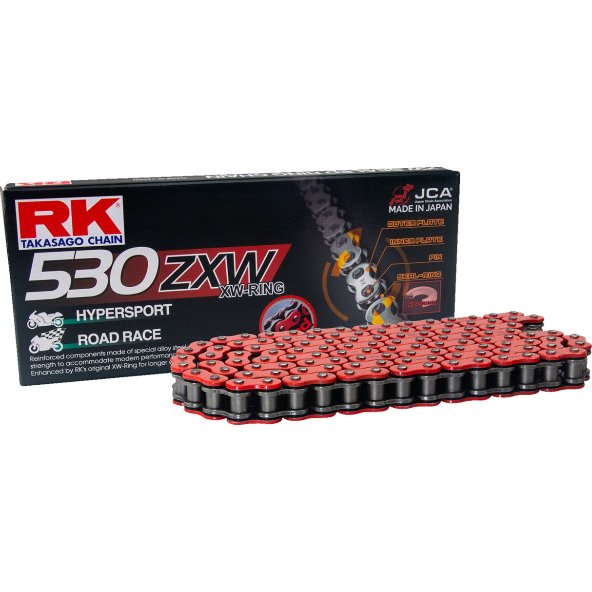 RK 1223-1934 RR530ZXW-120 530 ZXW Chain 530 ZXW - Drive Chain - 120 Links - Red