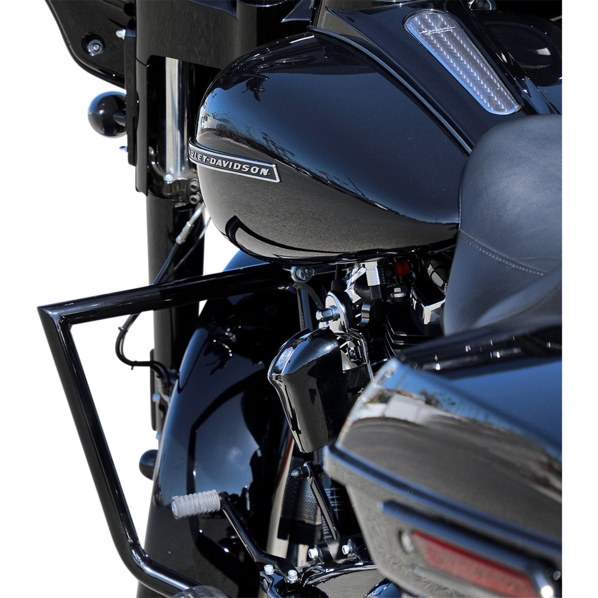 LA Choppers Twin Peaks Engine Guard Black - LA-7100-00B For Harley Touring 2009-2022