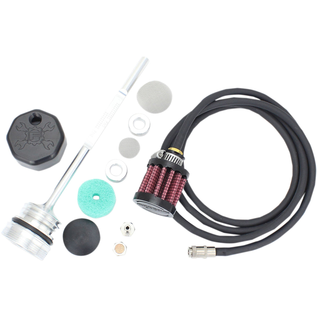 FEULING OIL PUMP CORP. 0710-0260 3088 Vented Dipstick - Black - Touring