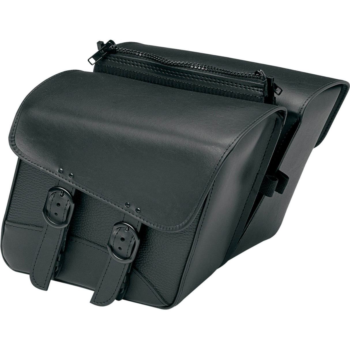WILLIE & MAX LUGGAGE 3501-0591 59588-00 Compact Black Jack Saddlebags Compact Black Jack Saddlebag - Slant - Small