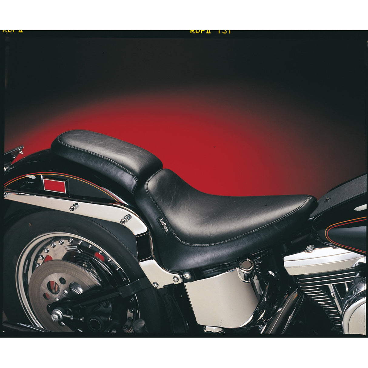 LePera Silhouette Pillion Pad Smooth - LN-850P For Harley Softail 1984-1999