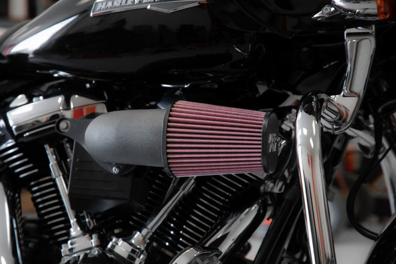 K & N Engineering 2017 Harley-Davidson H D Touring Models Aircharger Performance Intake Black - 63-1138 For Harley Motorcycles 2017-2023