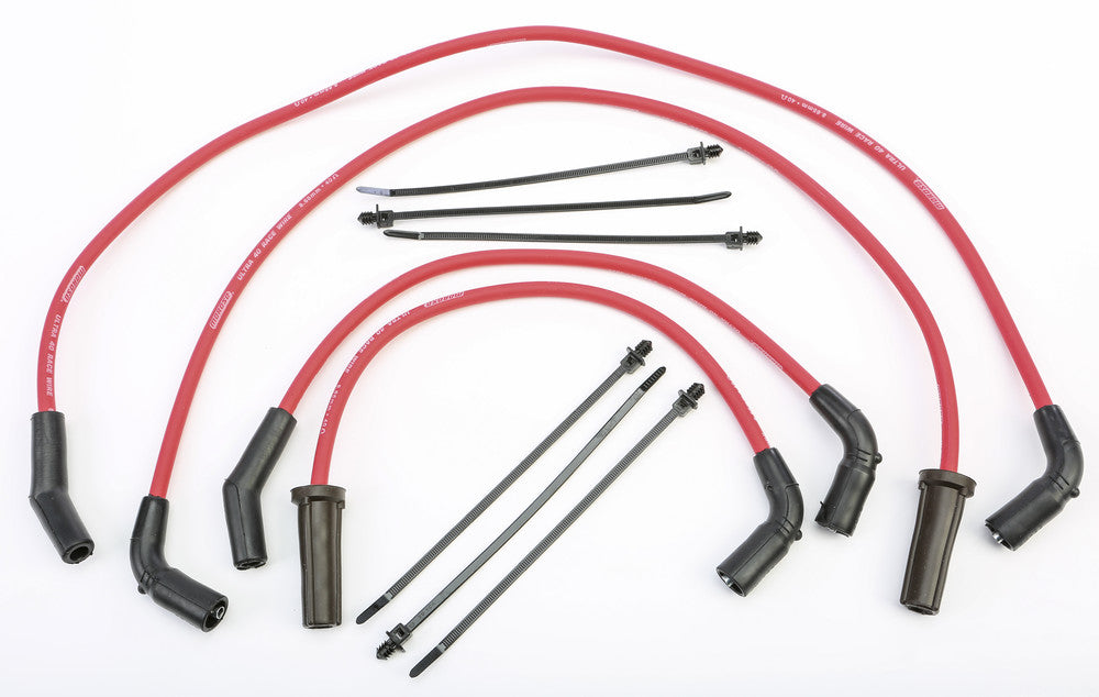 Moroso IGN Wires Ultra 40/SET RED - 28641 For Harley Touring 2017-2019