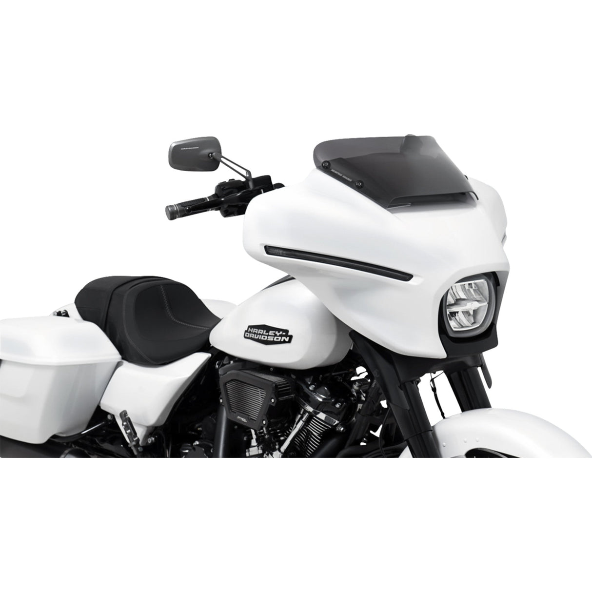 Memphis Shades Spoiler Windshield 2" Dark Black Smoke - MEP88610 For Harley Street Glide 2023-2026
