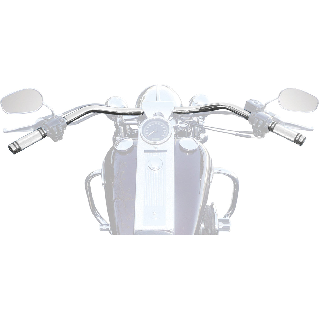 LA Choppers 1-1/4" Big Johnson FL Handlebar Dimpled Chrome - LA-7303-01 For Harley Motorcycles 1984-2015