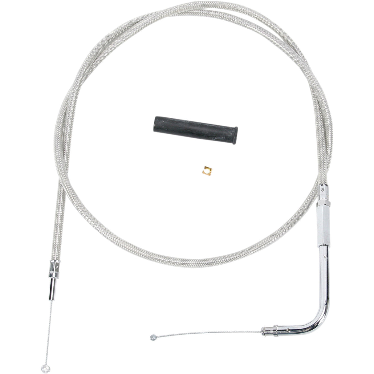 DRAG SPECIALTIES Stainless Braided Throttle Cable
