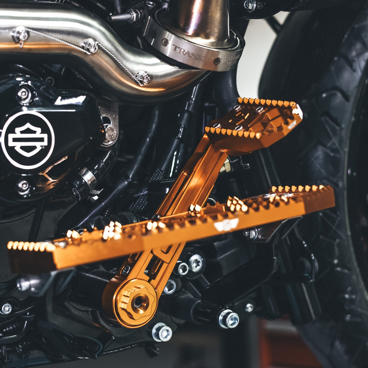Original Garage Moto OG Adjustable Brake Arm V2 For Harley Touring 2014-2026