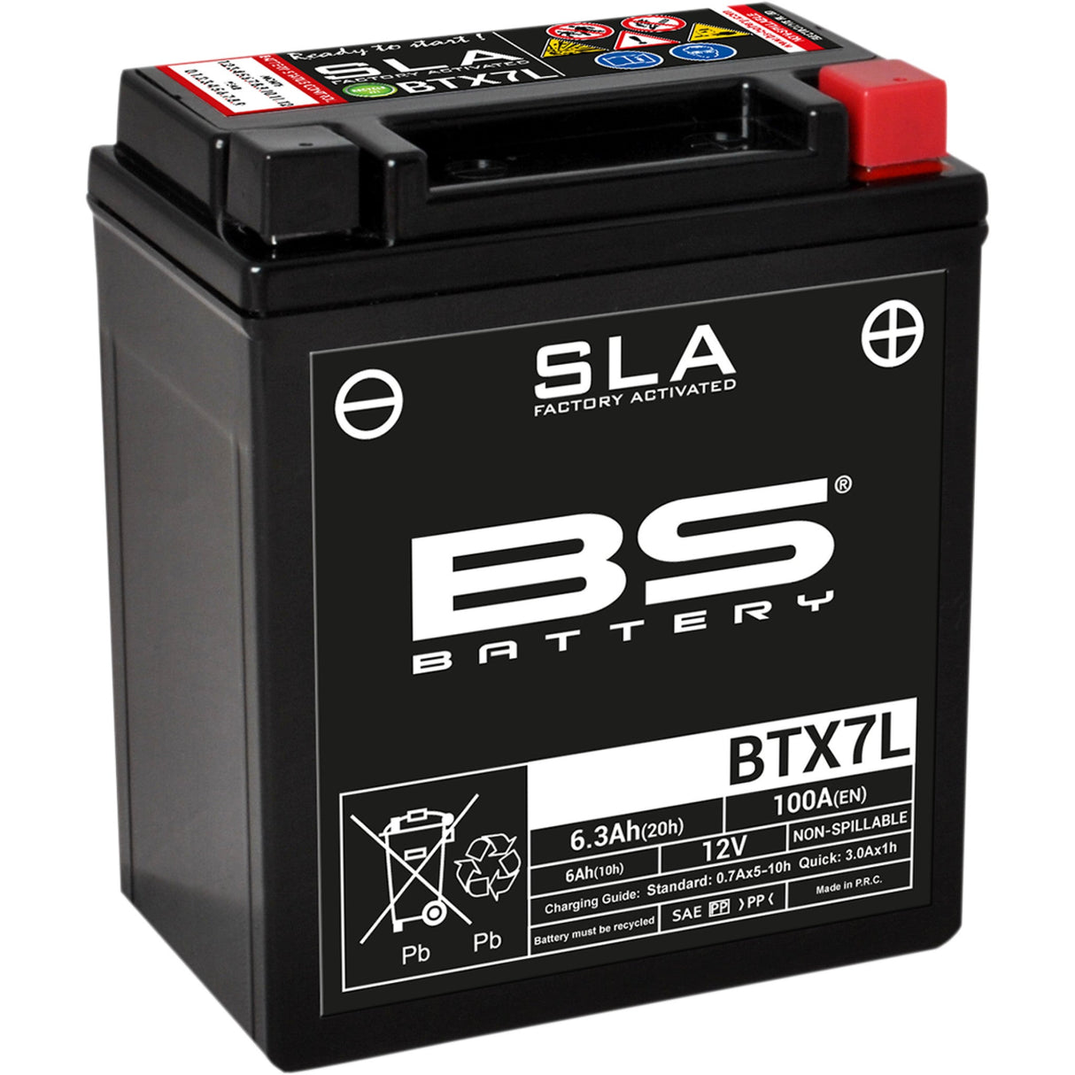 Bs Battery BTX Battery - 300673 For Suzuki Motorcycles 1993-2016 | TM Dirt Bikes 2004-2017 | Yamaha 225 Serow / 225 / 125 2005-2011