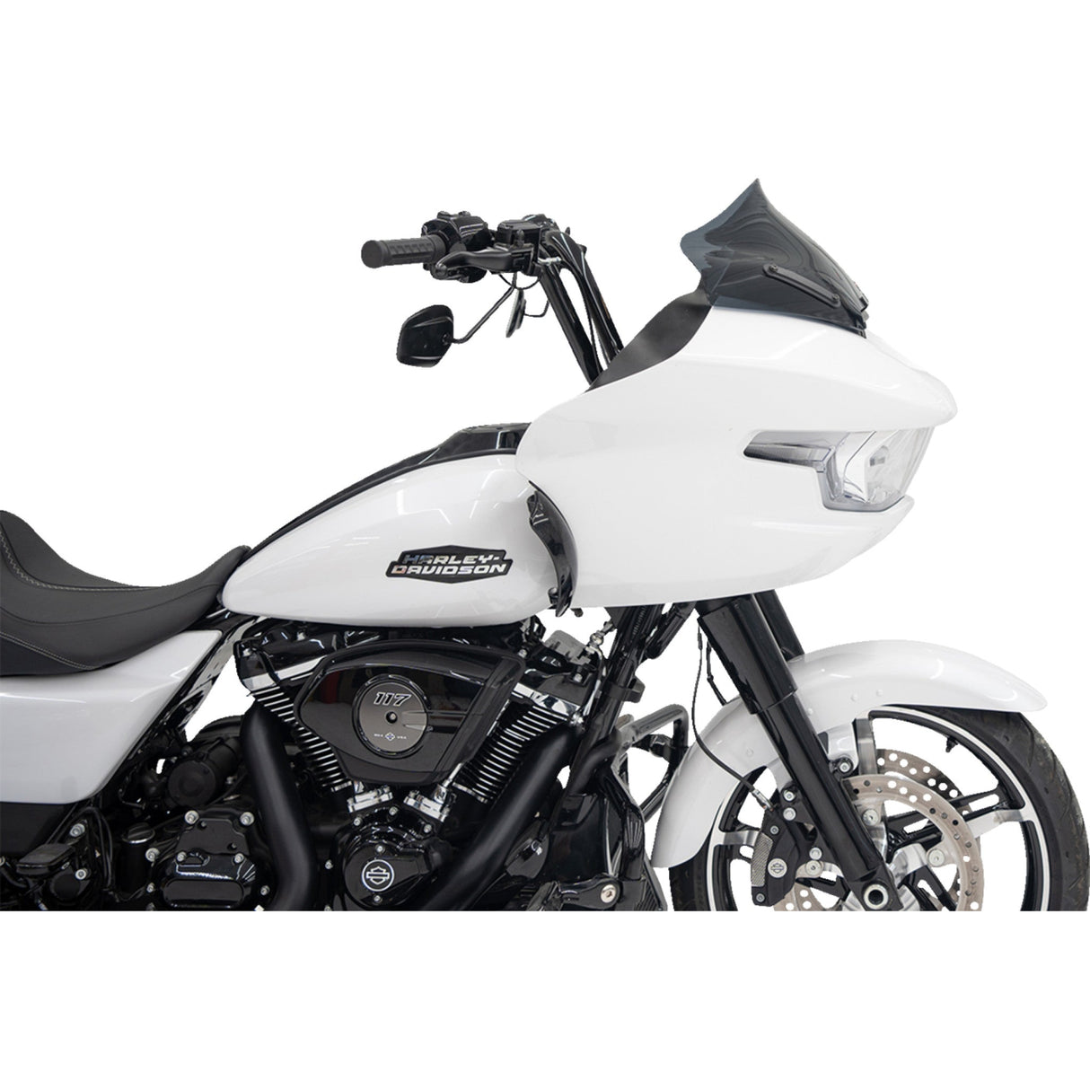 Klock Werks Sport Flare® Windshield 10" Dark Smoke - KWW-01-0706-DS For Harley Road Glide 2023-2026