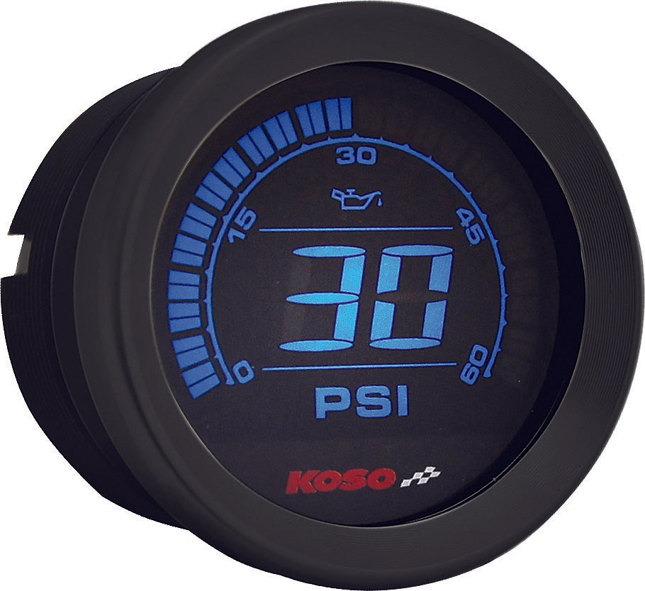 Koso North America 27-5795 BA050903 DIGITAL GAUGE CLUSTER BLACK BEZEL 04-13 FLHT AND FLTR