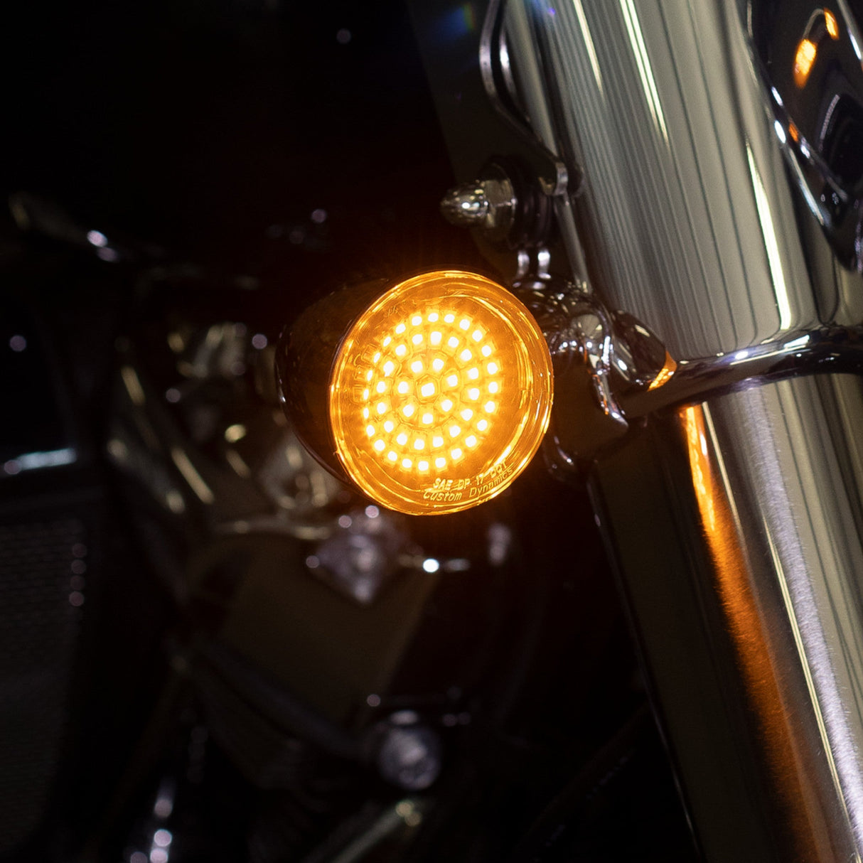 CUSTOM DYNAMICS 2020-2157 GEN-4-A-1157 Genesis® 4 Solid Amber Front Turn Signal Insert - LED - Amber - 1157