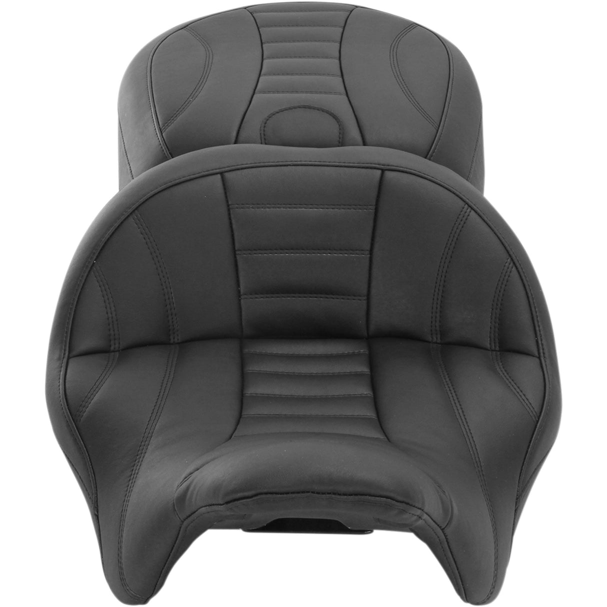 Mustang One-Piece Vintage 2-Up Touring Seat Without Backrest Forward Positioning - 79596 For Harley Touring 2015-2025