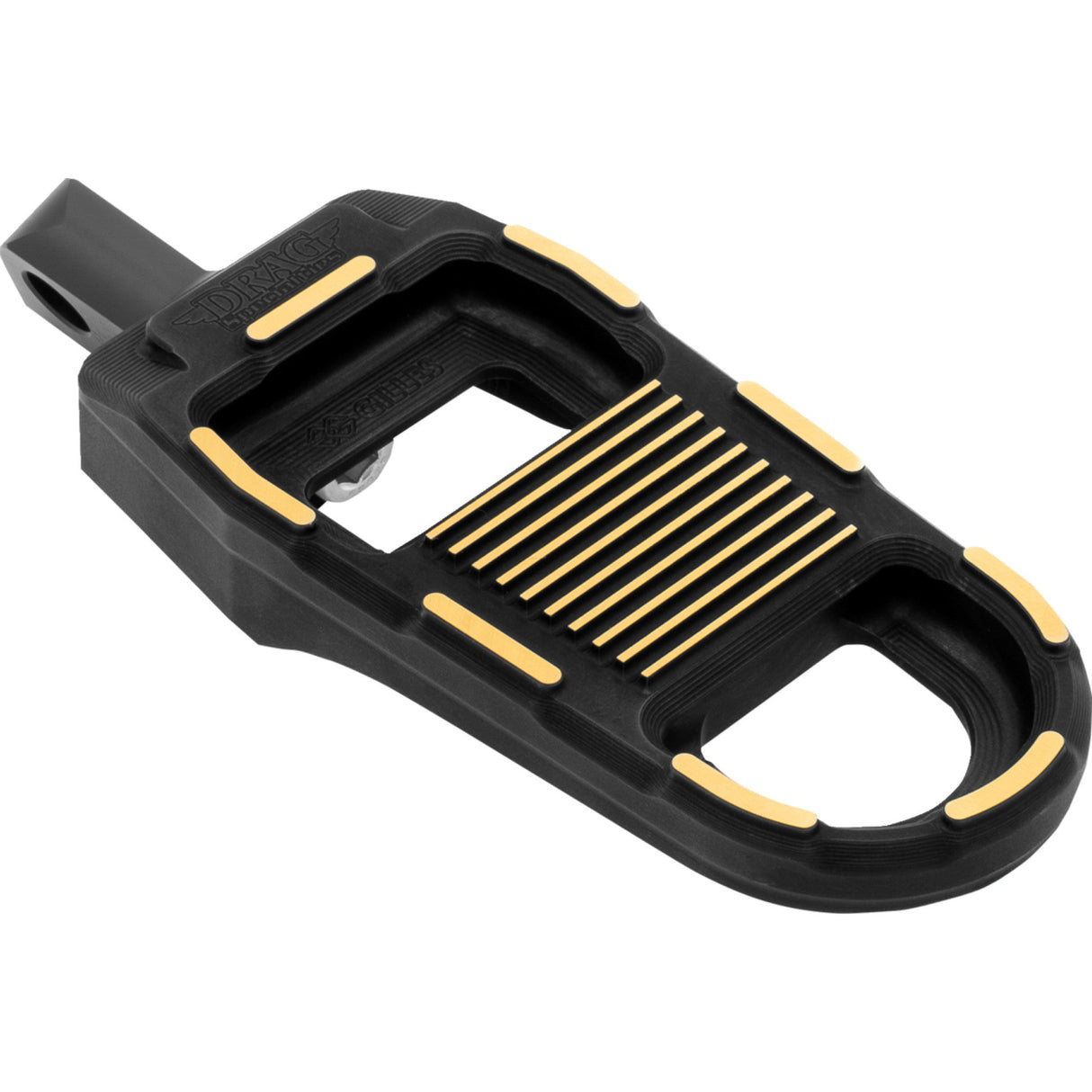 DRAG SPECIALTIES 1620-2784 Footpegs adjustable - black/gold