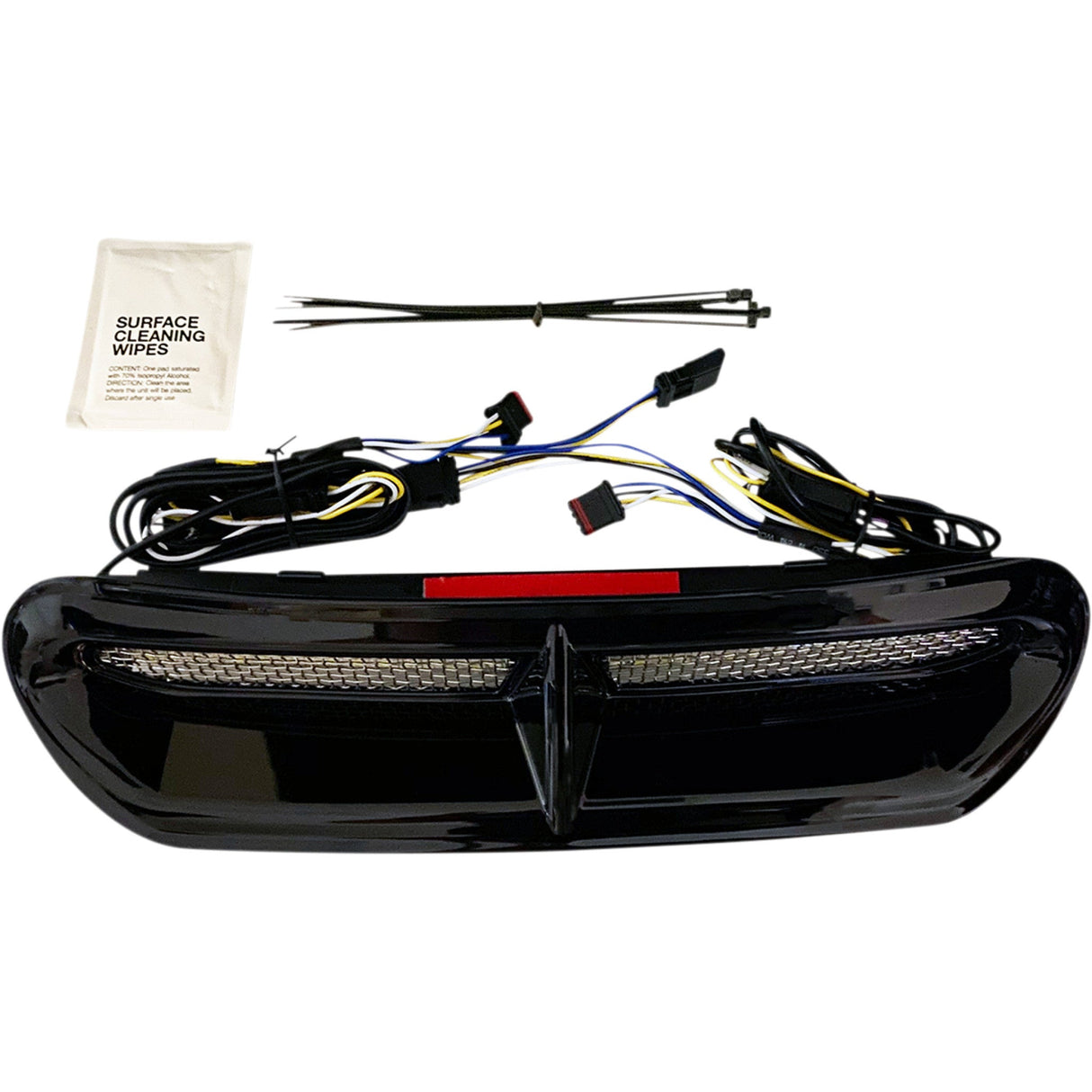 Custom Dynamics Genesis® 4 All-In-One Dynamic LED Batwing Fairing Vent Insert Amber White Black With - CD-VENT-AW2-B For Harley Touring 2014-2025
