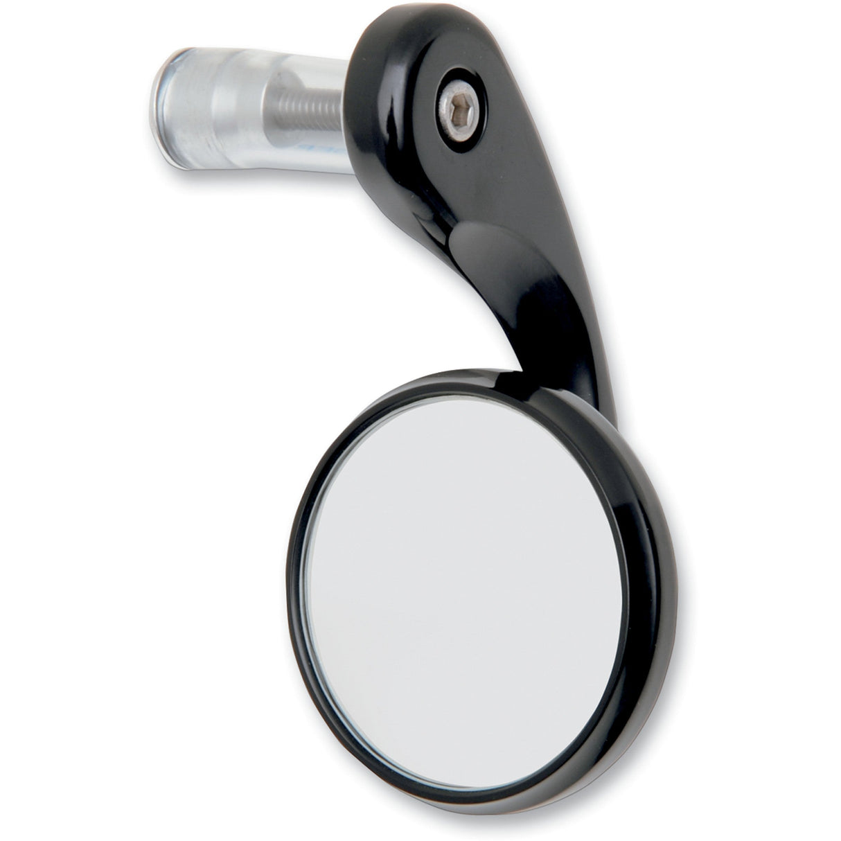 Todd's Cycle Bar End Shooter Mirror Shooter Side View Round Black Right - BSMR-2