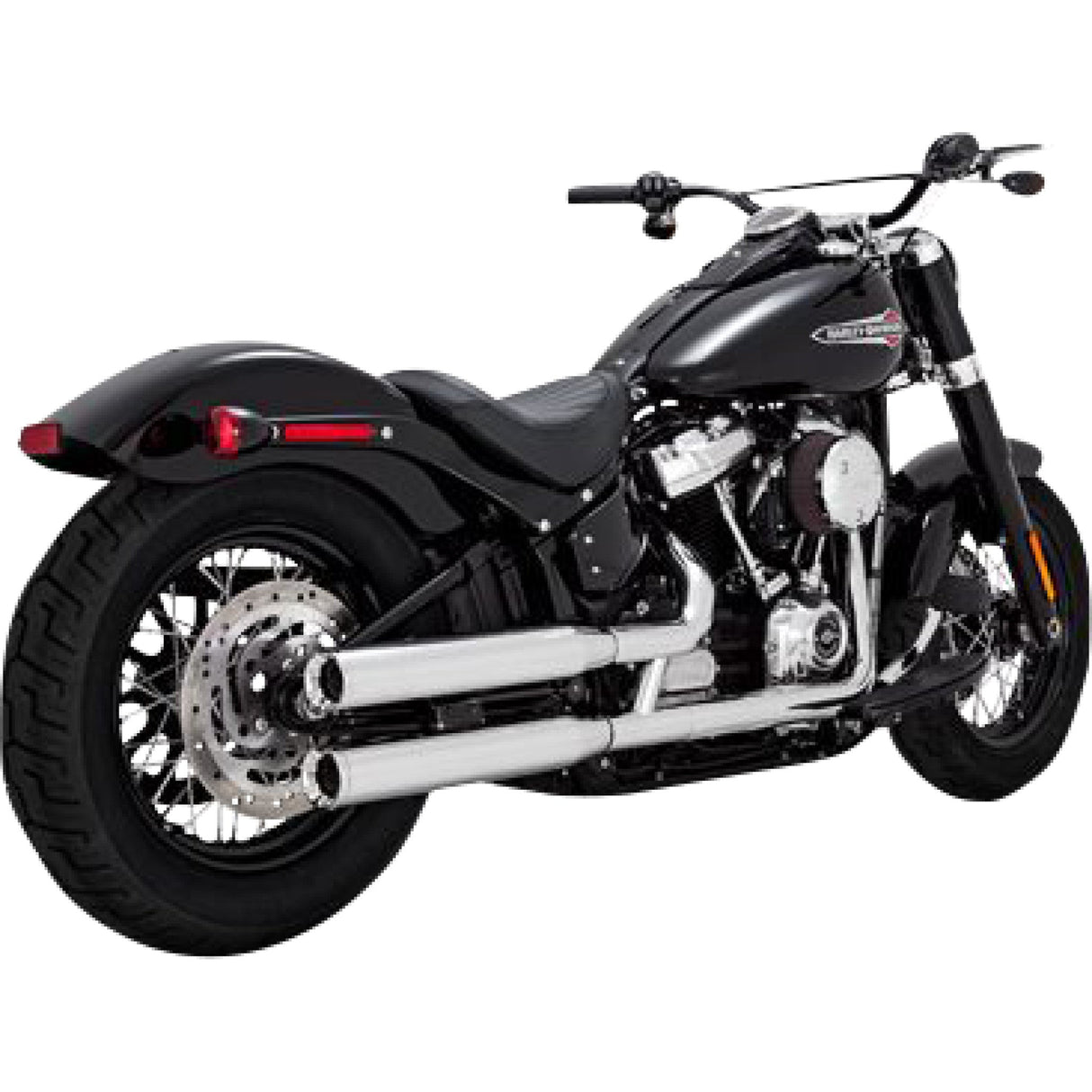 Vance & Hines Eliminator 300 Slip-On Mufflers Chrome - 16312 For Harley Softail 2018-2025