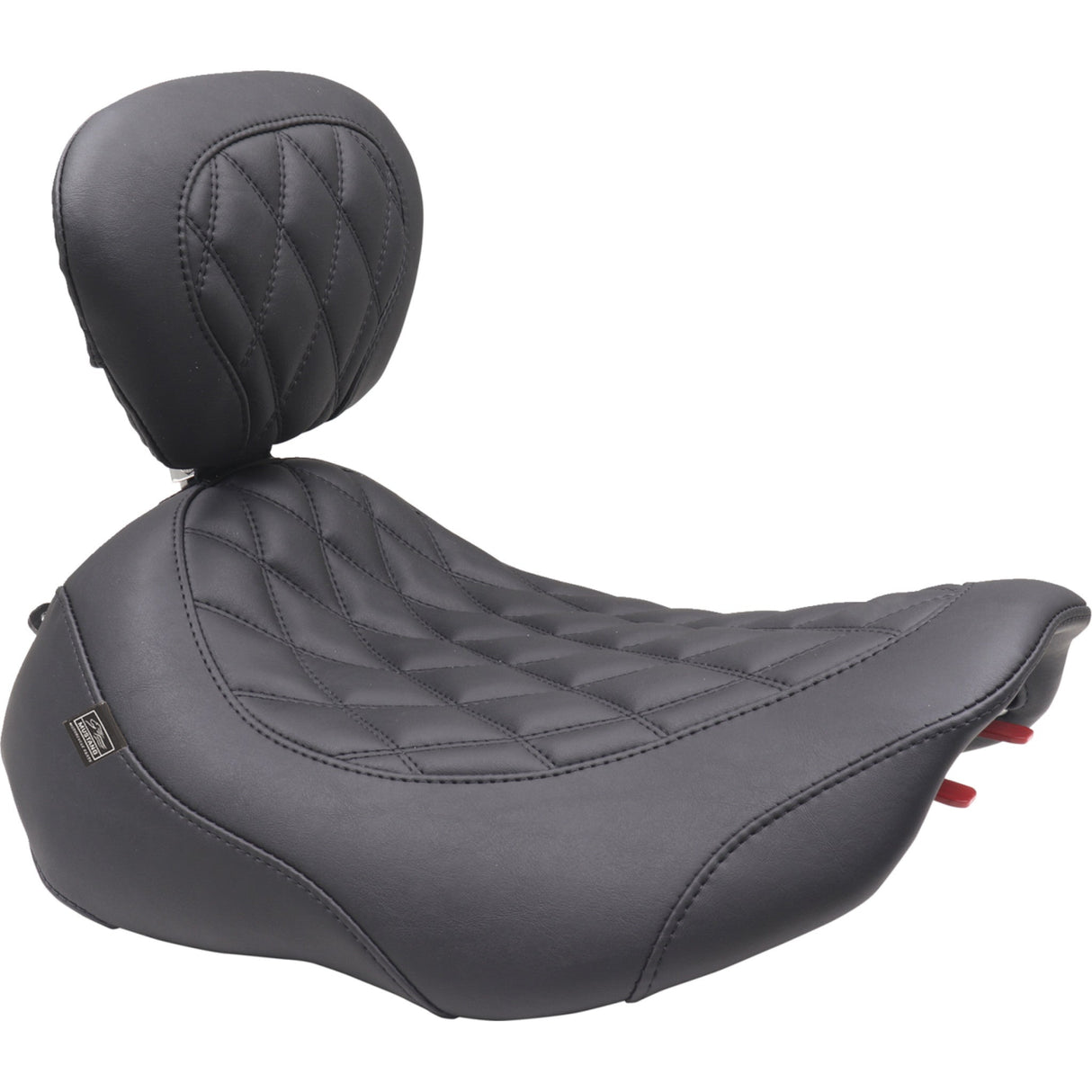 Mustang Wide Tripper™ Solo Seat Solo Black Stitching - 89503 For Harley Touring 2023-2026
