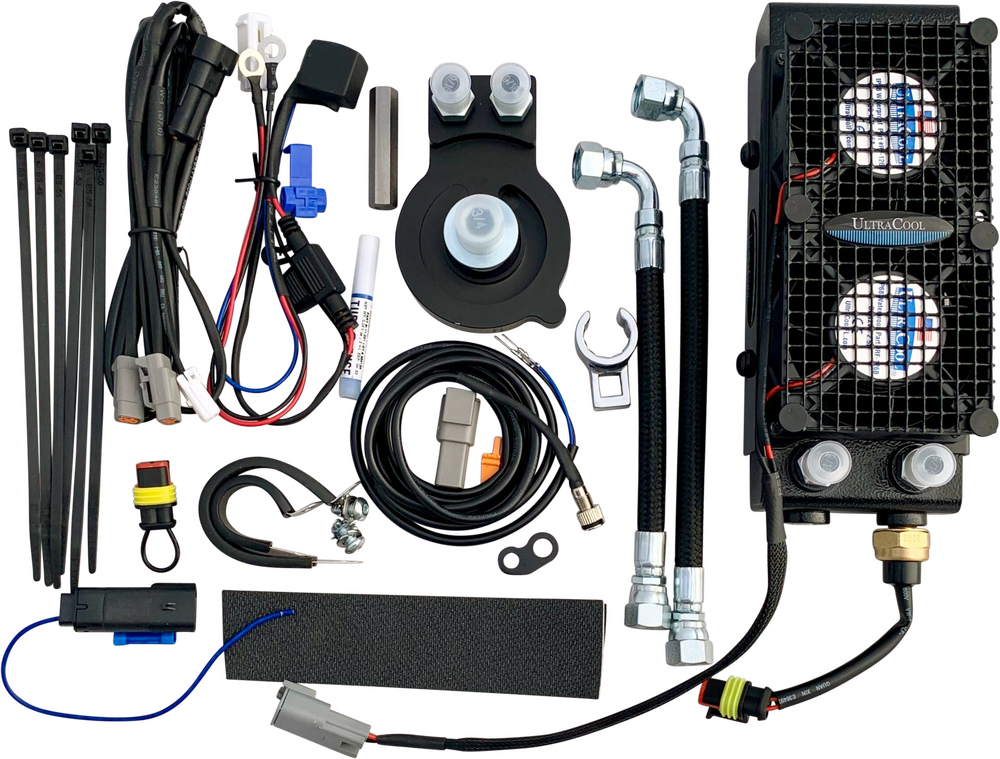 Ultracool OIL Cooler M8 Touring ` (chopped Guard) - SMT8-5N For Harley Touring 2017-2023