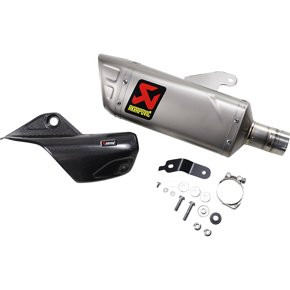 AKRAPOVIC 1811-3873 S-Y10SO18-HAPLT Titanium Slip-On Line Muffler Titanium Muffler - YZF-R1