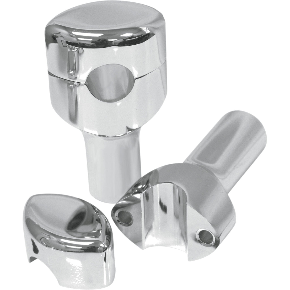 LA CHOPPERS 0602-0482 LA-7402-03 Handlebar Risers for 1" Handlebars Risers - Smooth - 3" - Chrome