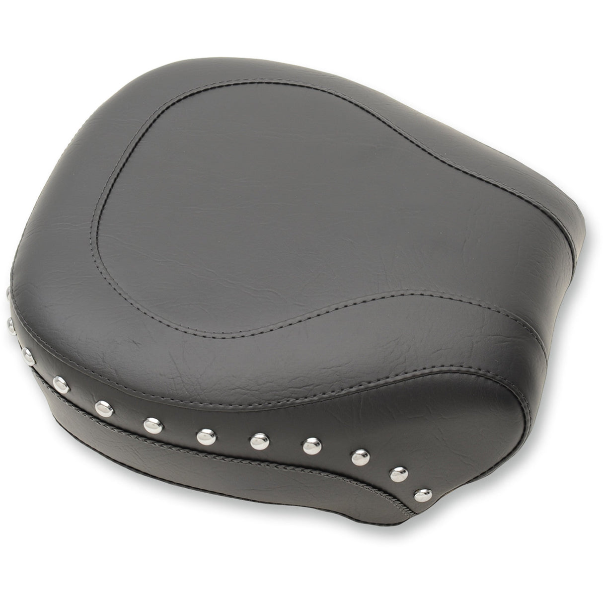 Mustang Wide Rear Seat Studded Black FL FX - 75095 For Harley Softail 2000-2006
