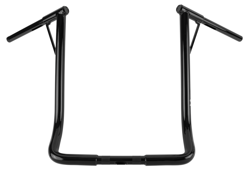 Burly Brand Louie-Bagger 19"BAR 1.25" TBW Black - B12-7006B For Harley Touring 1986-2024