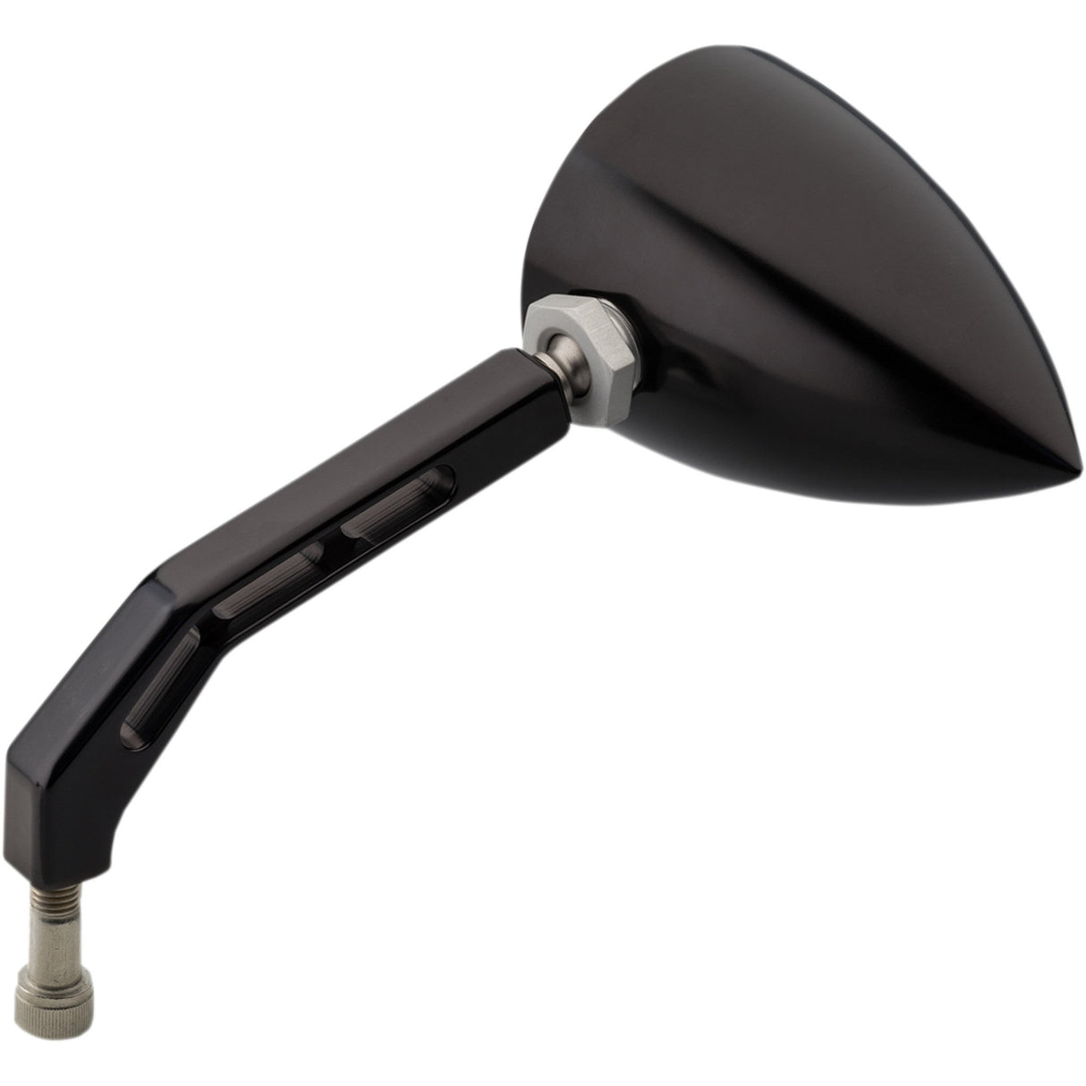 JOKER MACHINE 0640-0199 03-011BLK ViewTech V Billet Mirror Mirror - ViewTech 5 - Side View - Teardrop - Black