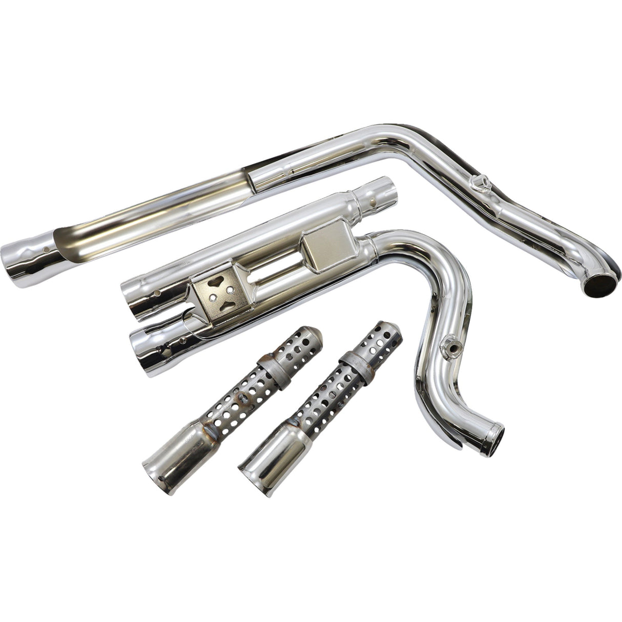 Cobra Speedster Short 2-Into-2 Exhaust System - 6708 For Harley Dyna 2012-2017
