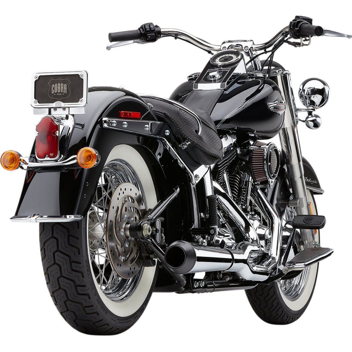 Cobra El Diablo 2-Into-1 Exhaust System - 6483 For Harley Softail 2012-2017