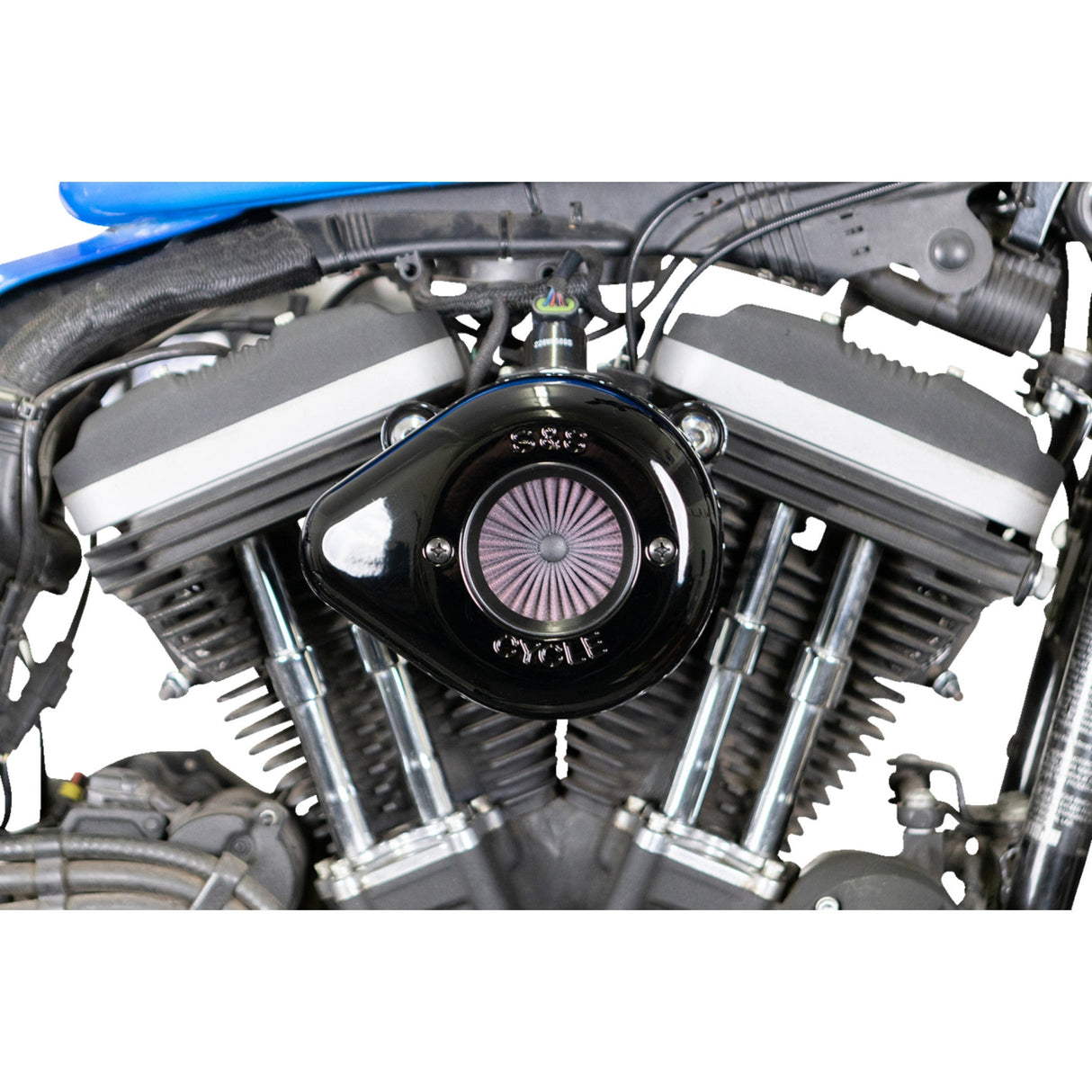 S&S Cycle Air Stinger Stealth Air Cleaner Kit Black - 170-0726A For Harley Sportster 2007-2022