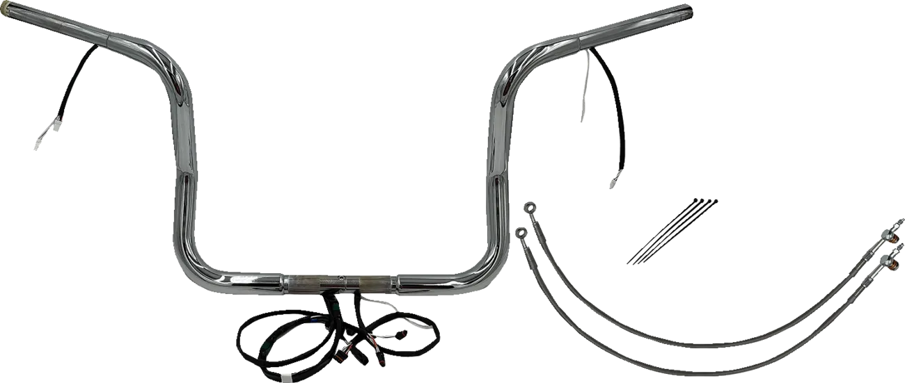 EZ Install Wired 1-1/4" Round Top Handlebar Kit - Street, Electra & Tri Glide 2016Ð2020