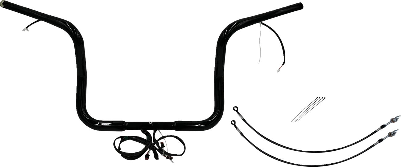 EZ Install Wired 1-1/4" Round Top Handlebar Kit - Street, Electra & Tri Glide 2016Ð2020