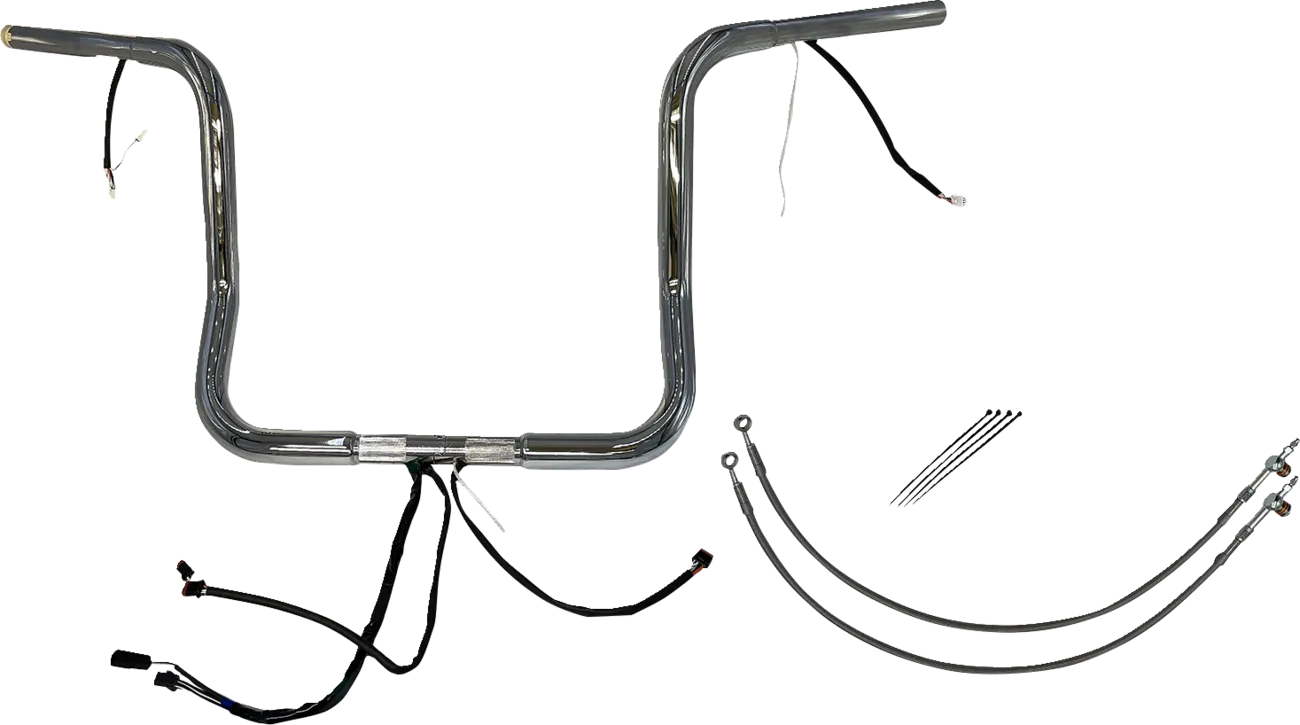EZ Install Wired 1-1/4" Round Top Handlebar Kit - Street, Electra & Tri Glide 2016Ð2020