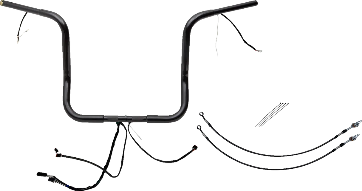 EZ Install Wired 1-1/4" Round Top Handlebar Kit - Street, Electra & Tri Glide 2016Ð2020