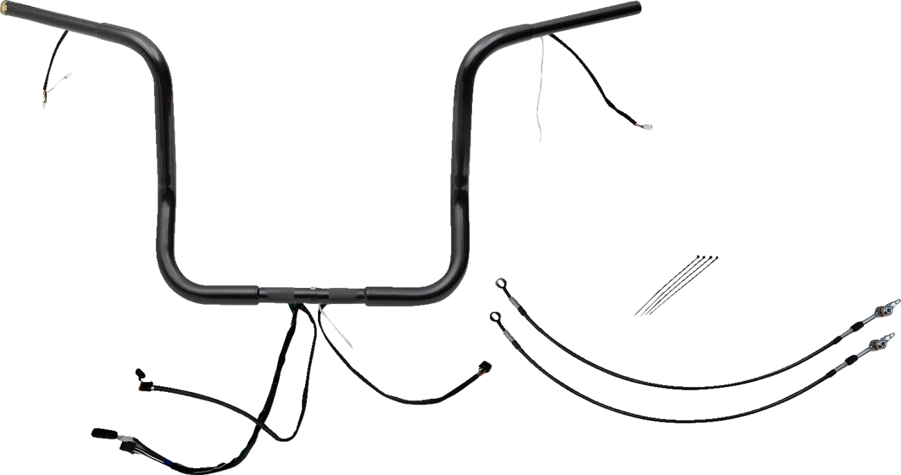 EZ Install Wired 1-1/4" Round Top Handlebar Kit - Street, Electra & Tri Glide 2016Ð2020