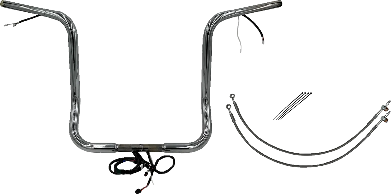 EZ Install Wired 1-1/4" Round Top Handlebar Kit - Street, Electra & Tri Glide 2016Ð2020