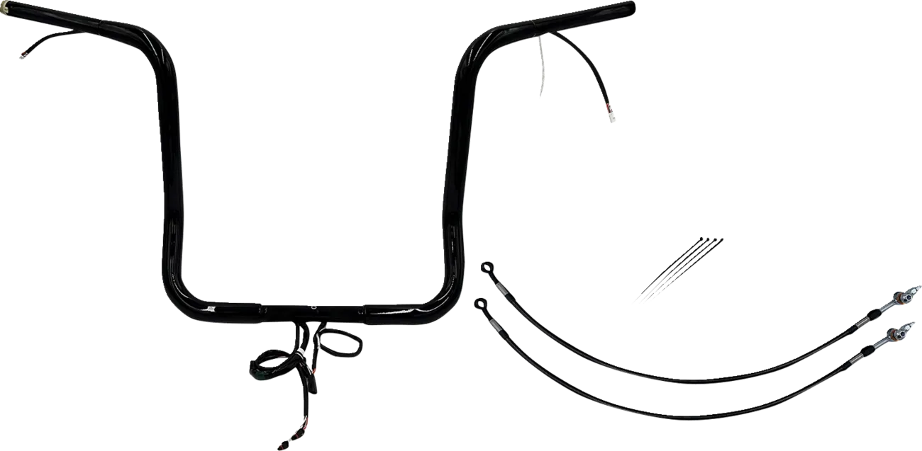EZ Install Wired 1-1/4" Round Top Handlebar Kit - Street, Electra & Tri Glide 2016Ð2020
