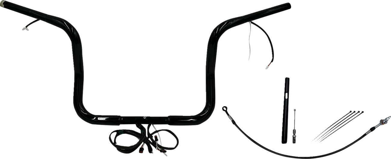 EZ Install Wired 1-1/4" Round Top Handlebar Kit - Street, Electra & Tri Glide 2021Ð2022