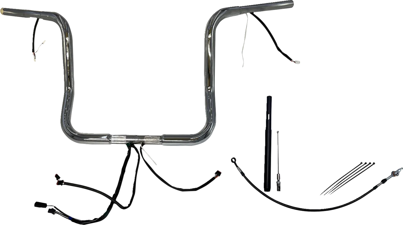 EZ Install Wired 1-1/4" Round Top Handlebar Kit - Street, Electra & Tri Glide 2021Ð2022