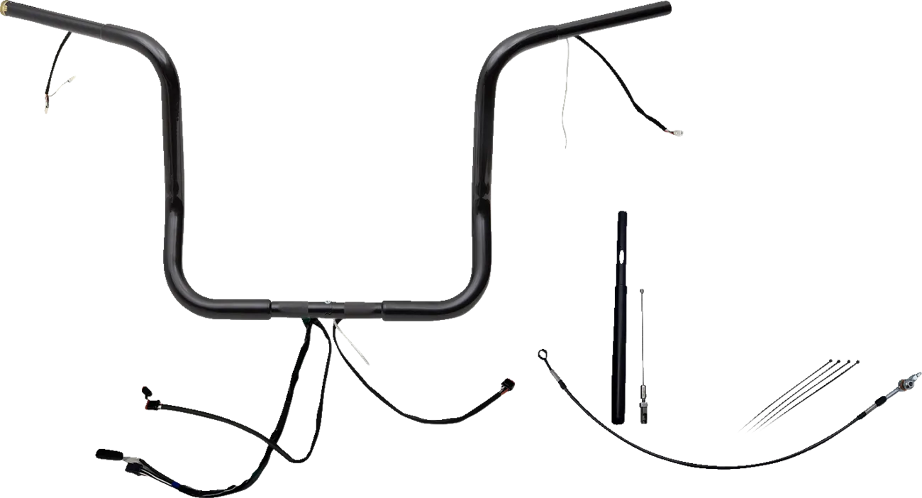 EZ Install Wired 1-1/4" Round Top Handlebar Kit - Street, Electra & Tri Glide 2021Ð2022