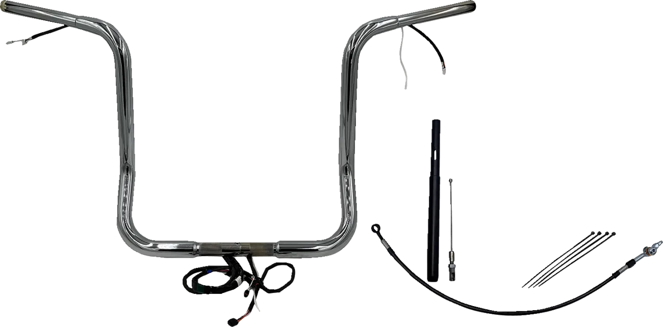 EZ Install Wired 1-1/4" Round Top Handlebar Kit - Street, Electra & Tri Glide 2021Ð2022