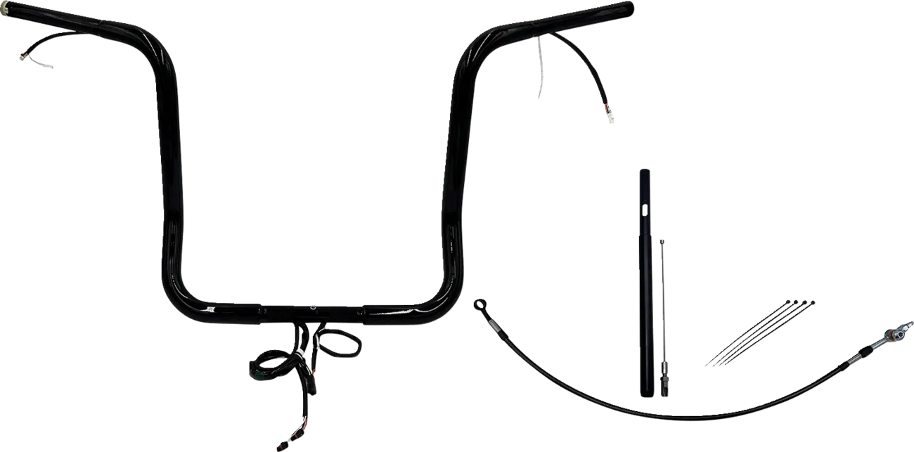 EZ Install Wired 1-1/4" Round Top Handlebar Kit - Street, Electra & Tri Glide 2021Ð2022