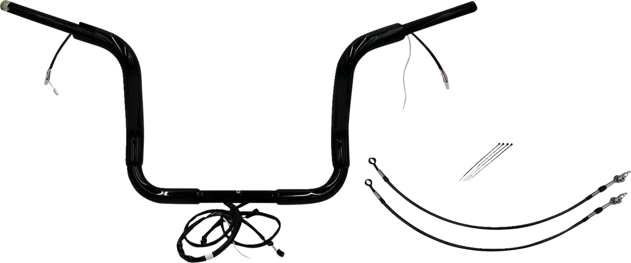 EZ Install Wired 1-1/2" Round Top Handlebar Kit - Electra, Street & Tri Glide 2014-2015