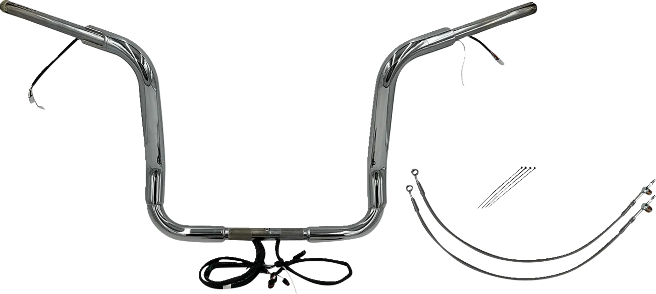 EZ Install Wired 1-1/2" Round Top Handlebar Kit - Electra, Street & Tri Glide 2014-2015