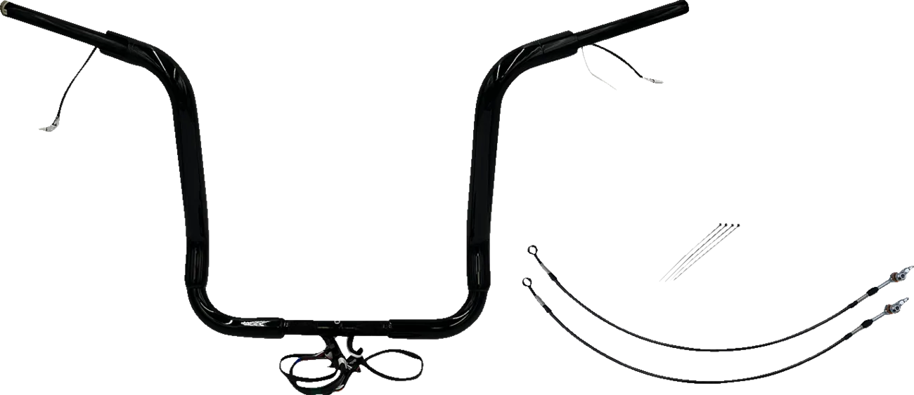 EZ Install Wired 1-1/2" Round Top Handlebar Kit - Electra, Street & Tri Glide 2014-2015