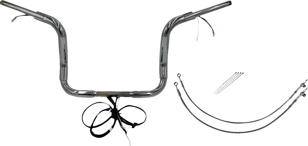 EZ Install Wired 1-1/2" Round Top Handlebar Kit - Electra, Street & Tri Glide 2016-2020