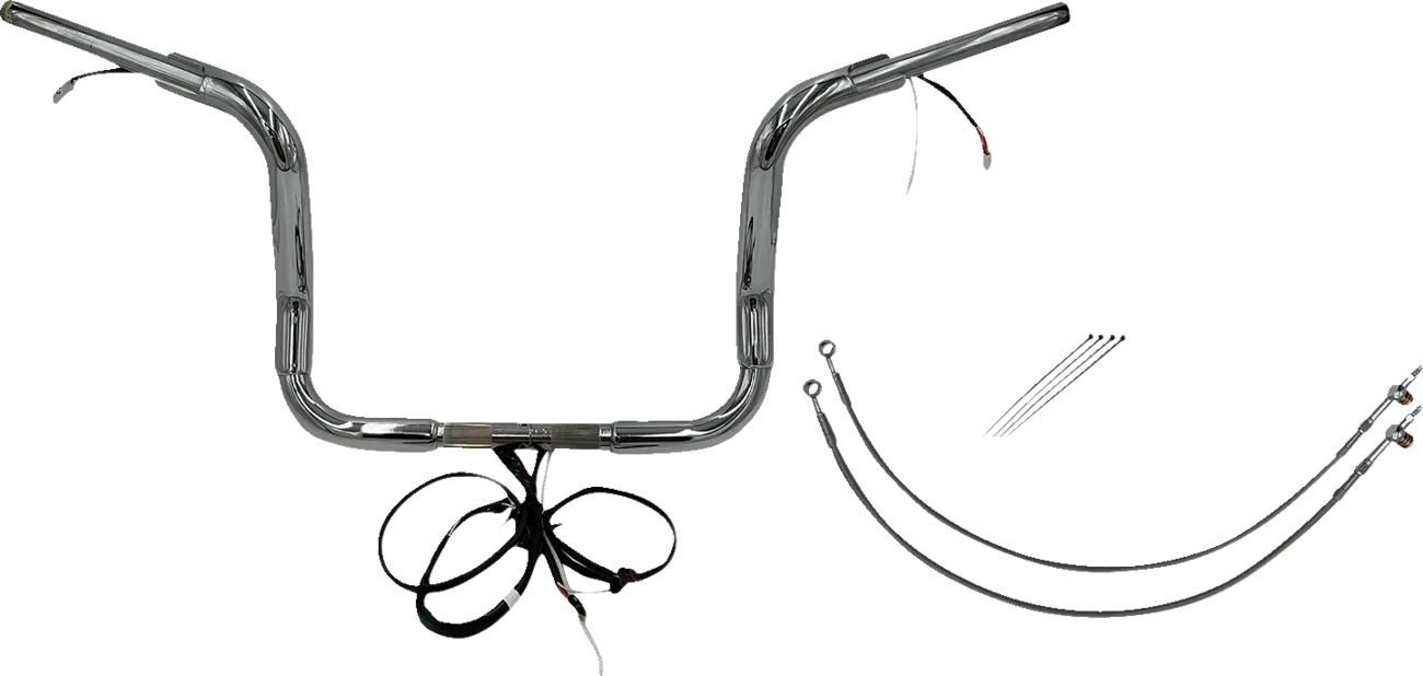 EZ Install Wired 1-1/2" Round Top Handlebar Kit - Electra, Street & Tri Glide 2016-2020